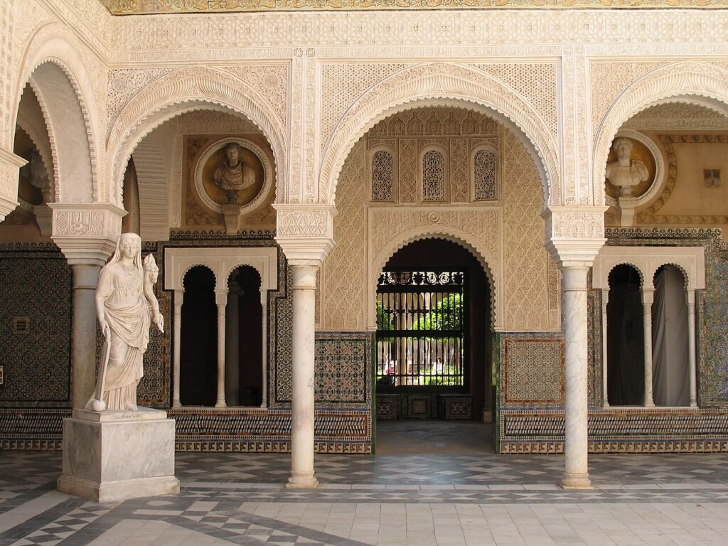 The courtyard of Casa de Pilatos, Seville
