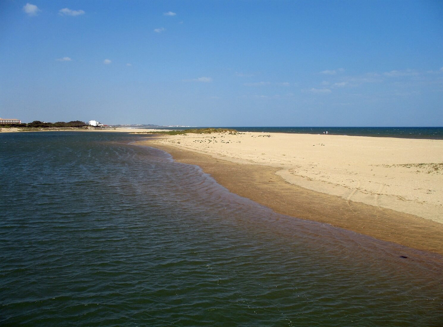Isla Cristina shoreline near a tidal channel