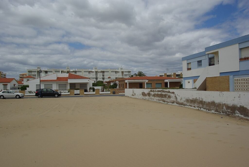 Historic view of the La Antilla beachfront