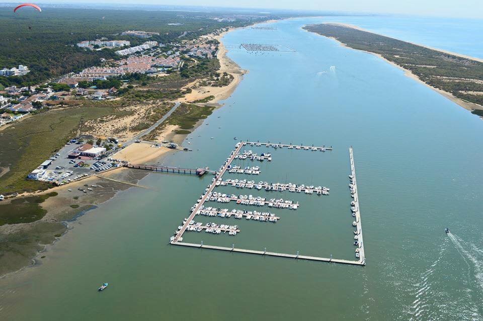 El Rompido estuary and sandspit