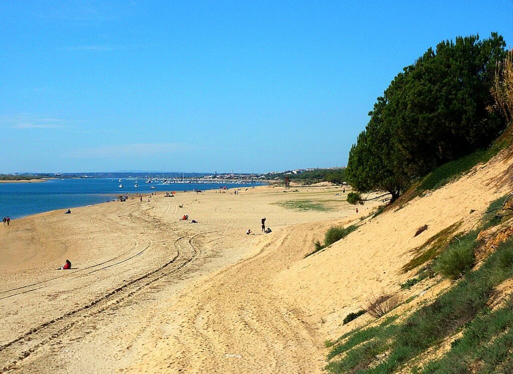 Dunes and shoreline at El Portil
