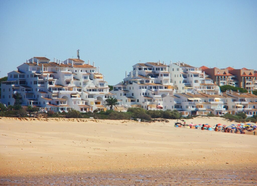 Beachfront buildings at Nuevo Portil
