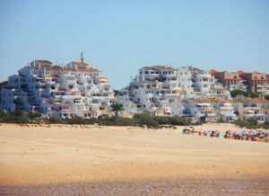 Beachfront buildings at Nuevo Portil